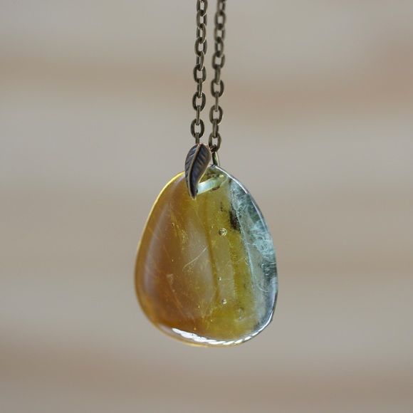 Wine and Tequila Recycled Glass Necklace Don Julio Sustainable Jewelry Handmade - Picture 3 of 7